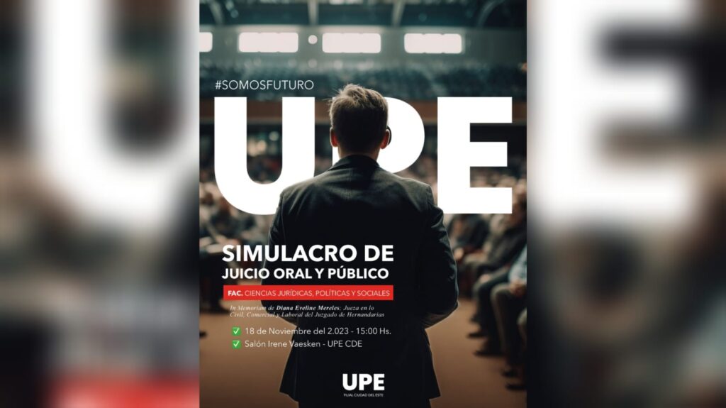Derecho UPE presenta Simulacro de Juicio Oral y Público en homenaje a destacada magistrada