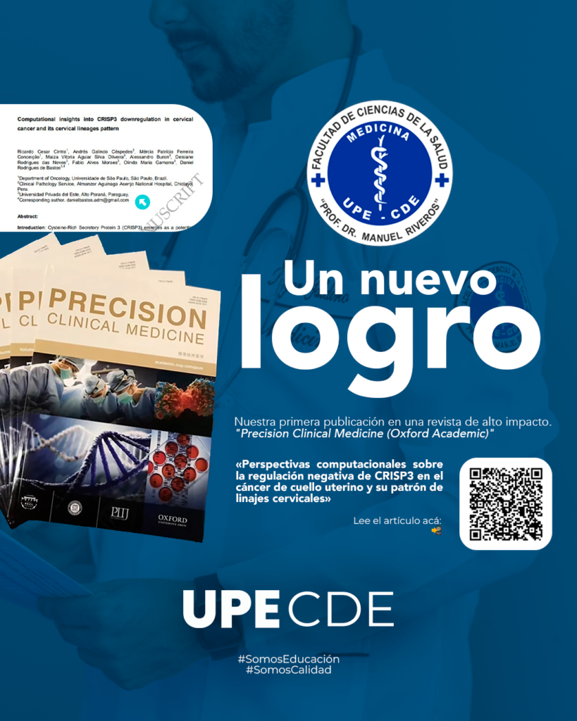 Medicina UPE CDE logra su Primera Publicación en Revista de Alto Impacto