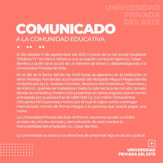 COMUNICADO