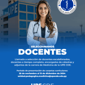 Llamado a Selección de Docentes de la Carrera de Medicina