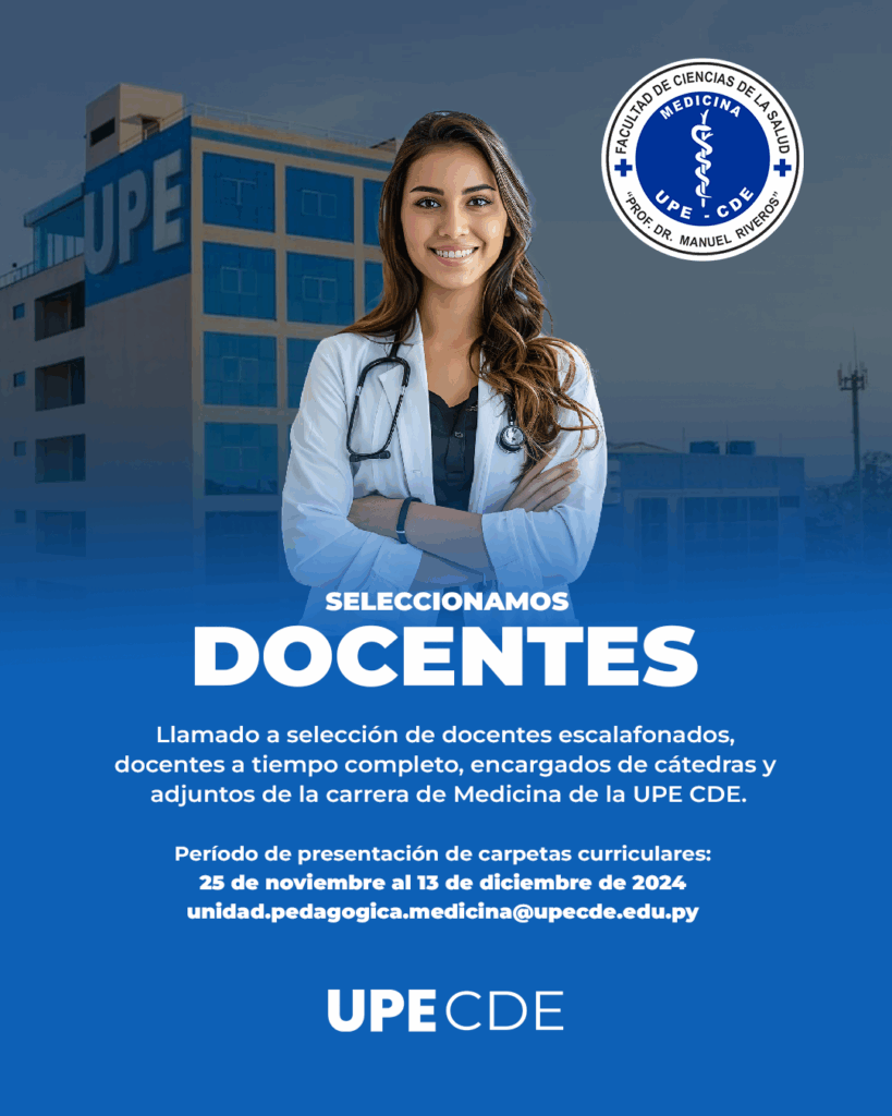 Llamado a Selección de Docentes de la Carrera de Medicina