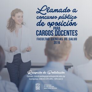 Concurso Público de Oposición para Cargos Docentes en la Carrera de Medicina