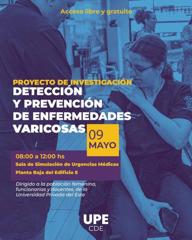 Internos de Medicina de la UPE CDE impulsan proyecto de investigación sobre enfermedades varicosas
