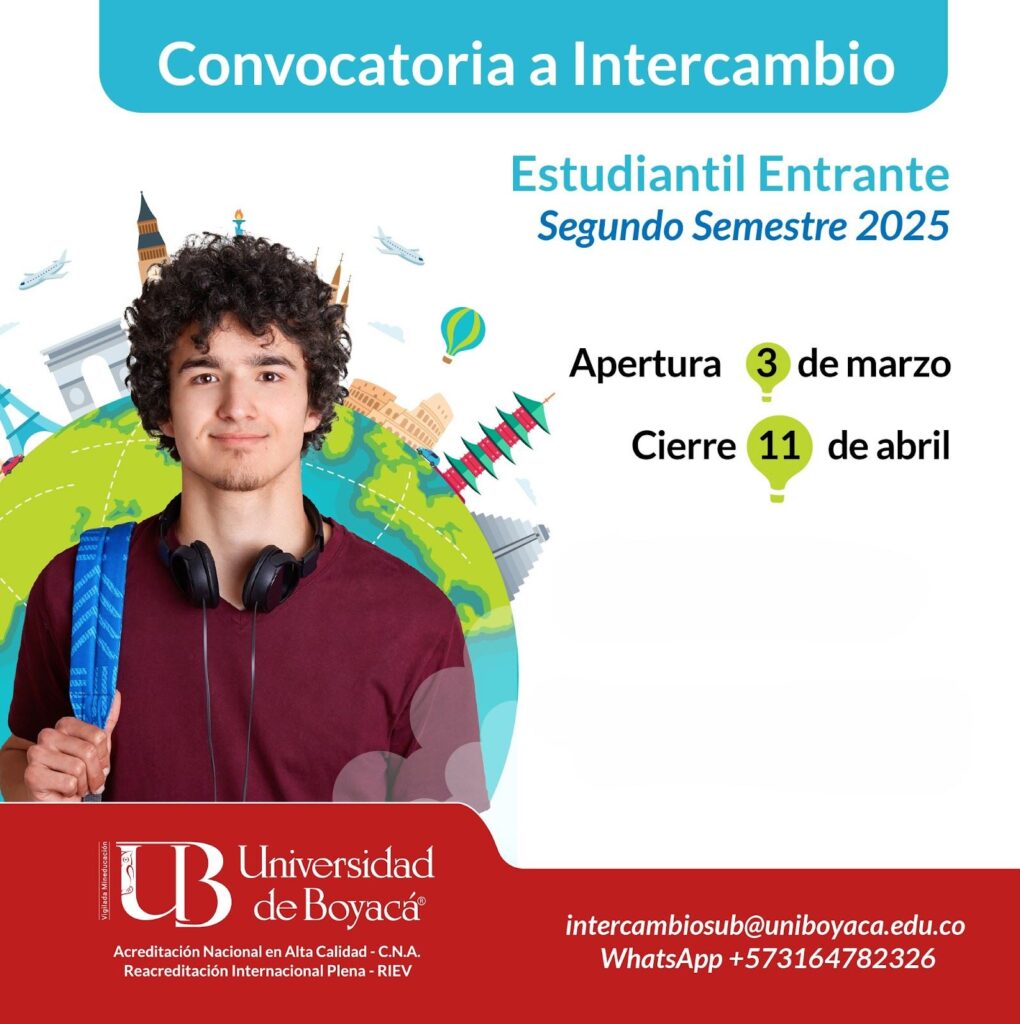 Universidad de Boyacá abre convocatoria para estudiantes internacionales