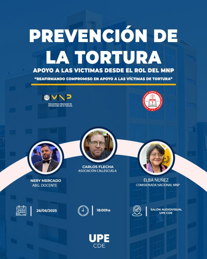 Conversatorio Académico – “Reafirmando compromisos en apoyo a las víctimas de tortura”