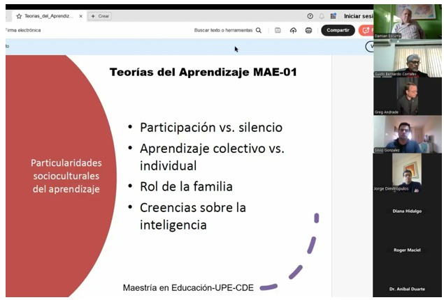 Inicio de Maestría en Educación – UPE-CDE