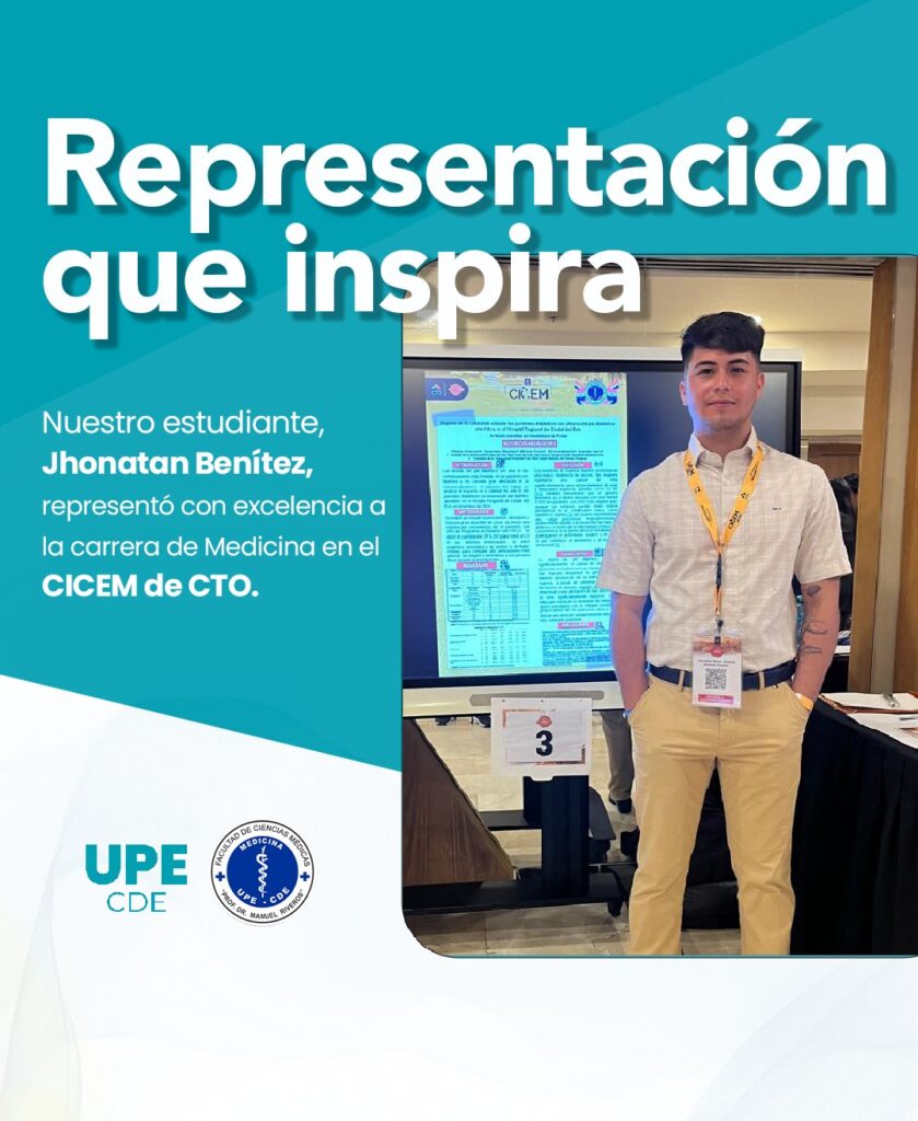 Estudiante de Medicina de la UPE CDE  destacó en Congreso Iberoamericano