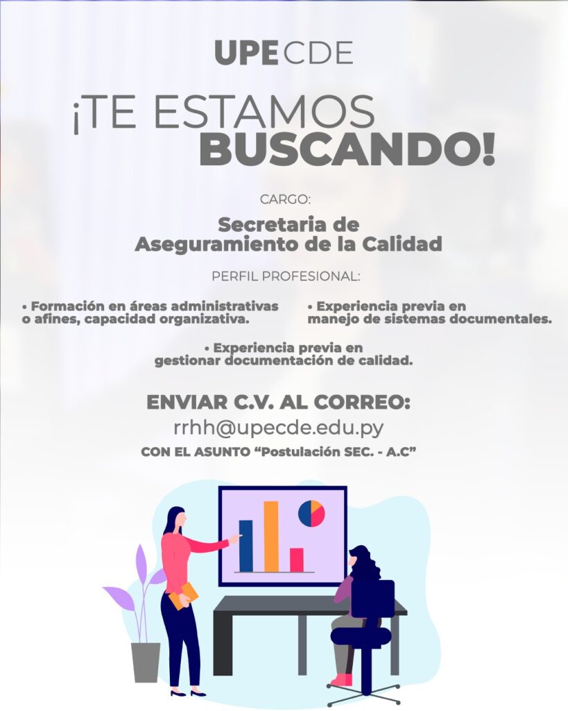 Convocatoria abierta: Secretaria de Aseguramiento de la Calidad