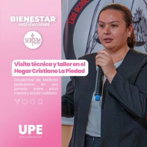 Visita técnica y taller sobre intervención en crisis de ansiedad en el Hogar Cristiano La Piedad