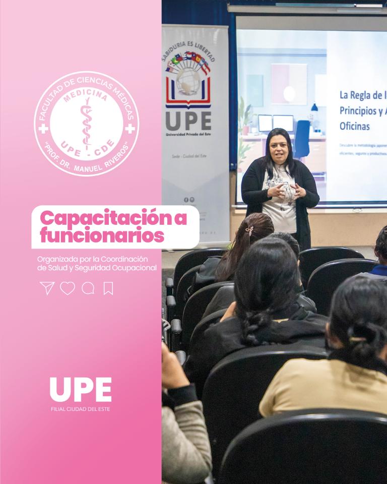 Capacitación sobre “Orden y Limpieza – 5S” dirigida a funcionarios de la UPE CDE