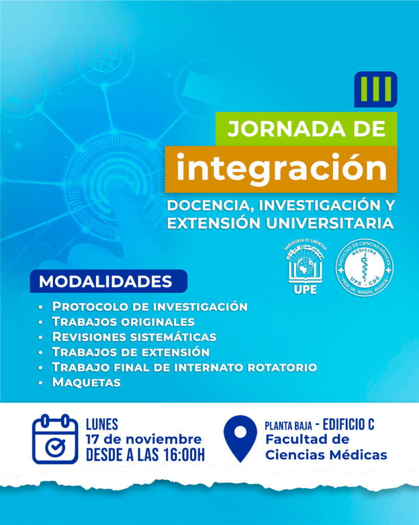 III Jornada de Integración UPE CDE: Docencia, Investigación y Extensión Universitaria.