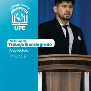 La Facultad de Arquitectura y Urbanismo de la #UPECDE celebró el 18 de noviembre de 2025, en el Salón Audiovisual de la institución, la defensa de Trabajo Final de Grado de la carrera de Arquitectura.