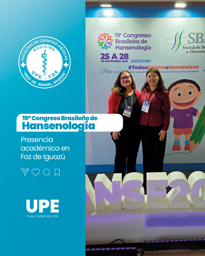 Medicina #UPECDE destaca en el 19º Congreso Brasileño de Hansenología